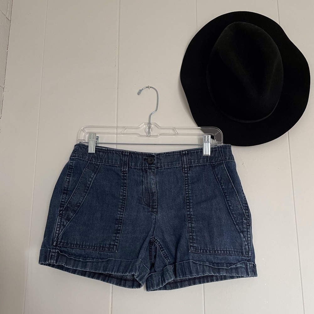 Loft Outlet Navy Blue Cargo Short Size 0